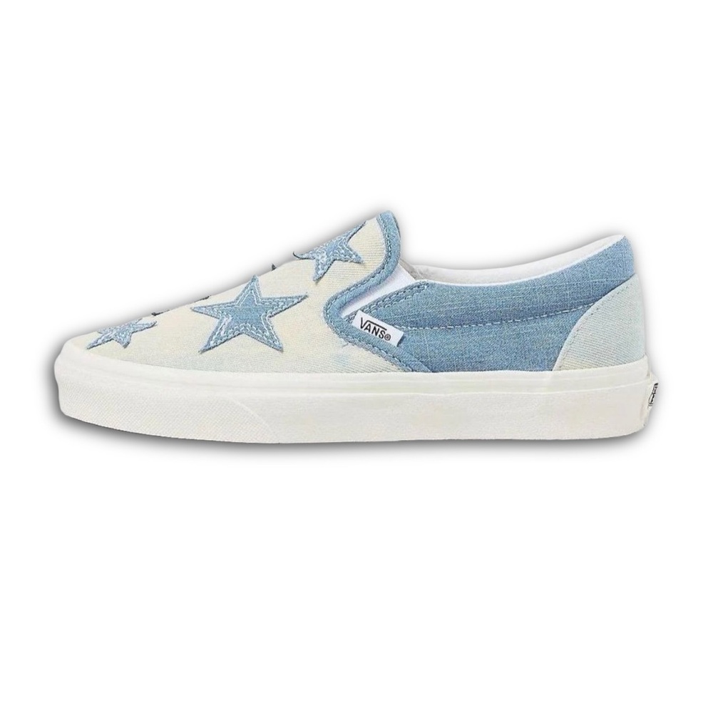 Vans FU Classic Slip-On Starry Night Denim Sneakers Stars US Women 9.5 New WOT